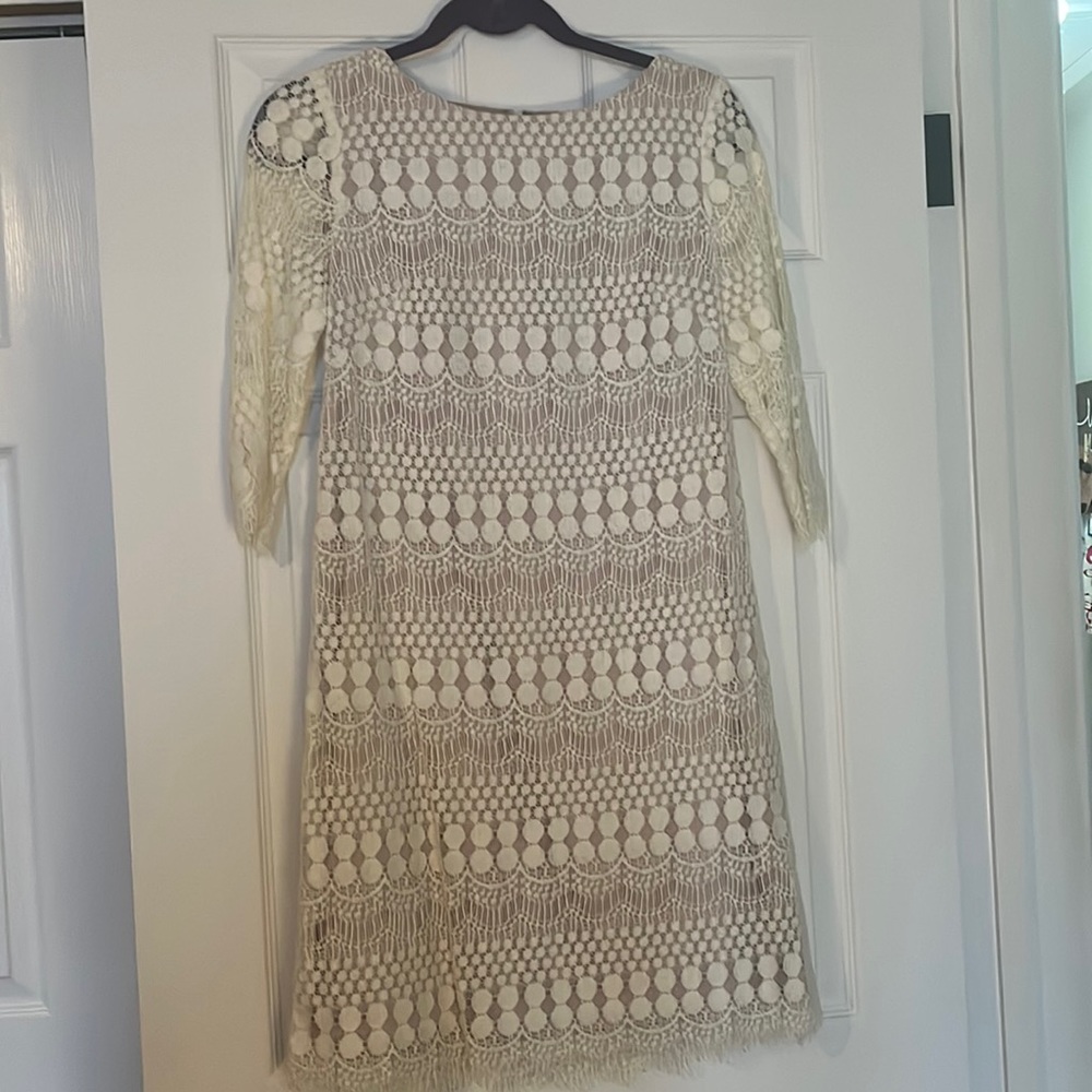 Off white lace dress size 8P